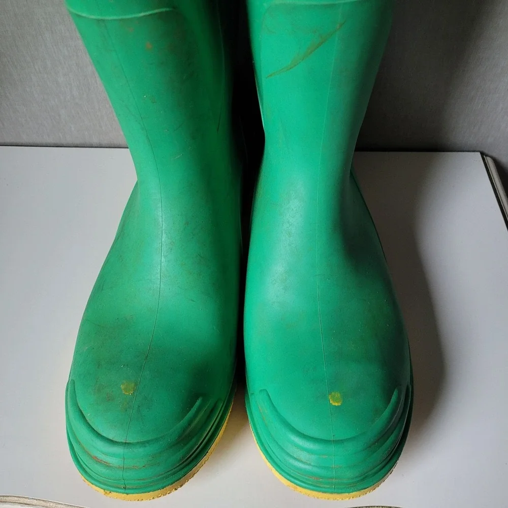 Onguard Hazmax Green Rubber Safety Boots - Steel Toe & Shank (Size 13)
